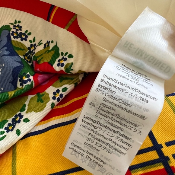 J.Crew Belted Bi-stretch Cotton Dress with a Beautiful Floral Border - Picture 8 of 11